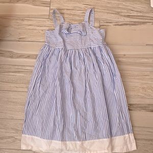 Janie and Jack Blue and White Striped Dress